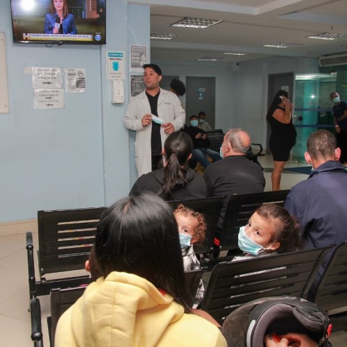Hospital do Retiro, em VR, realiza ações educativas e vacinação contra a Influenza na sala de espera